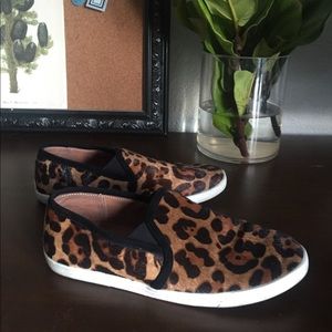 Joie Kidmore Leopard Calf Hair Slip-On Sneaker 8.5